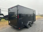 Homesteader 7 x 16 V-Nose Enclosed Cargo Trailer – Black Trim - Image 4