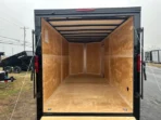 Homesteader 7 x 16 V-Nose Enclosed Cargo Trailer – Black Trim - Image 9