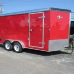 Carry On 7 x 14 Enclosed V-Nose Cargo Trailer – 6″ Extended Height