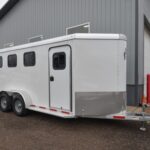Rustler 3 Horse Slant Aluminum Horse Trailer